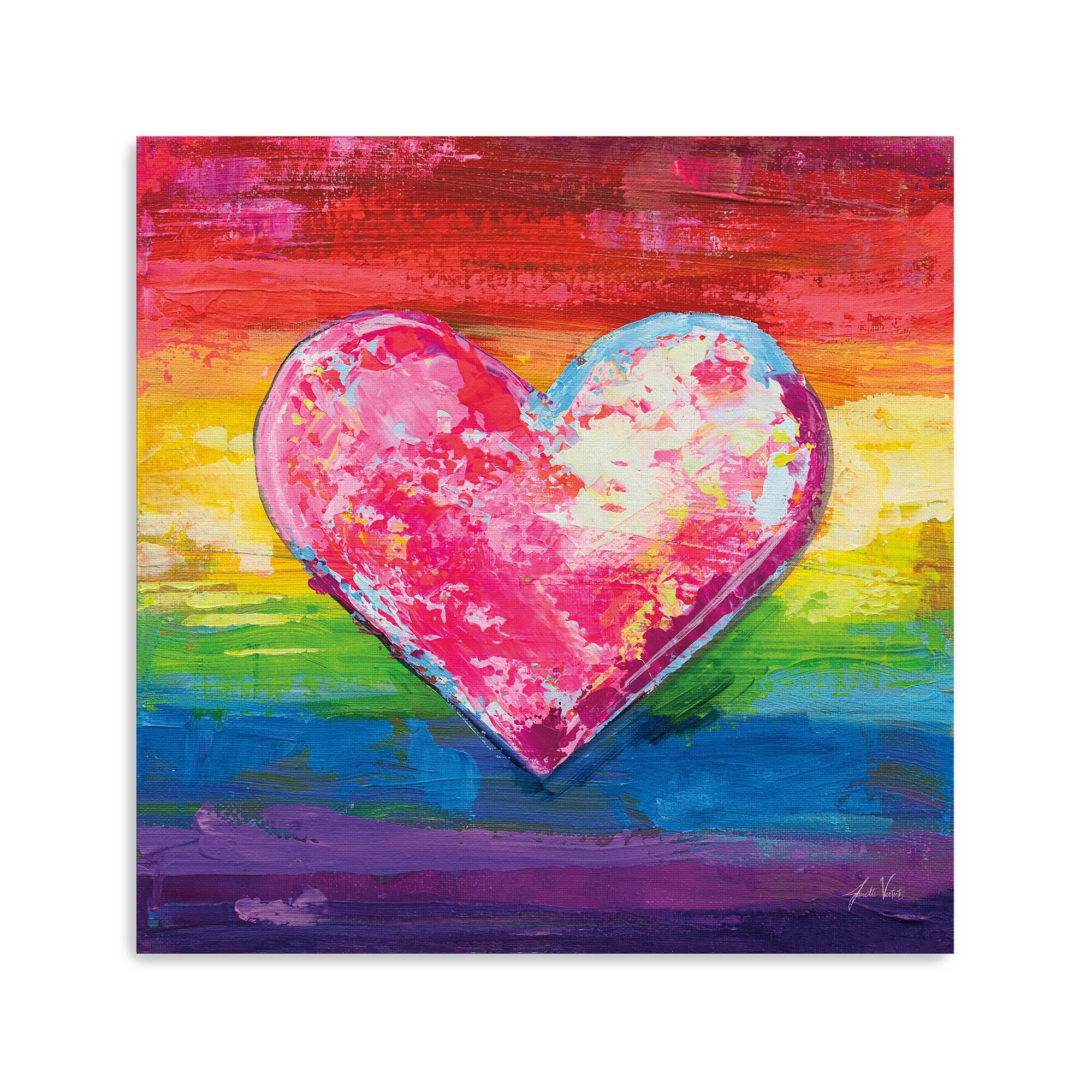 Color My Heart Canvas Giclée Art